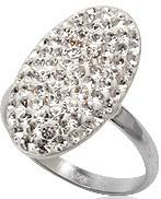 Кільце TN752. Срібло 925. Swarovski crystals, розмір 18