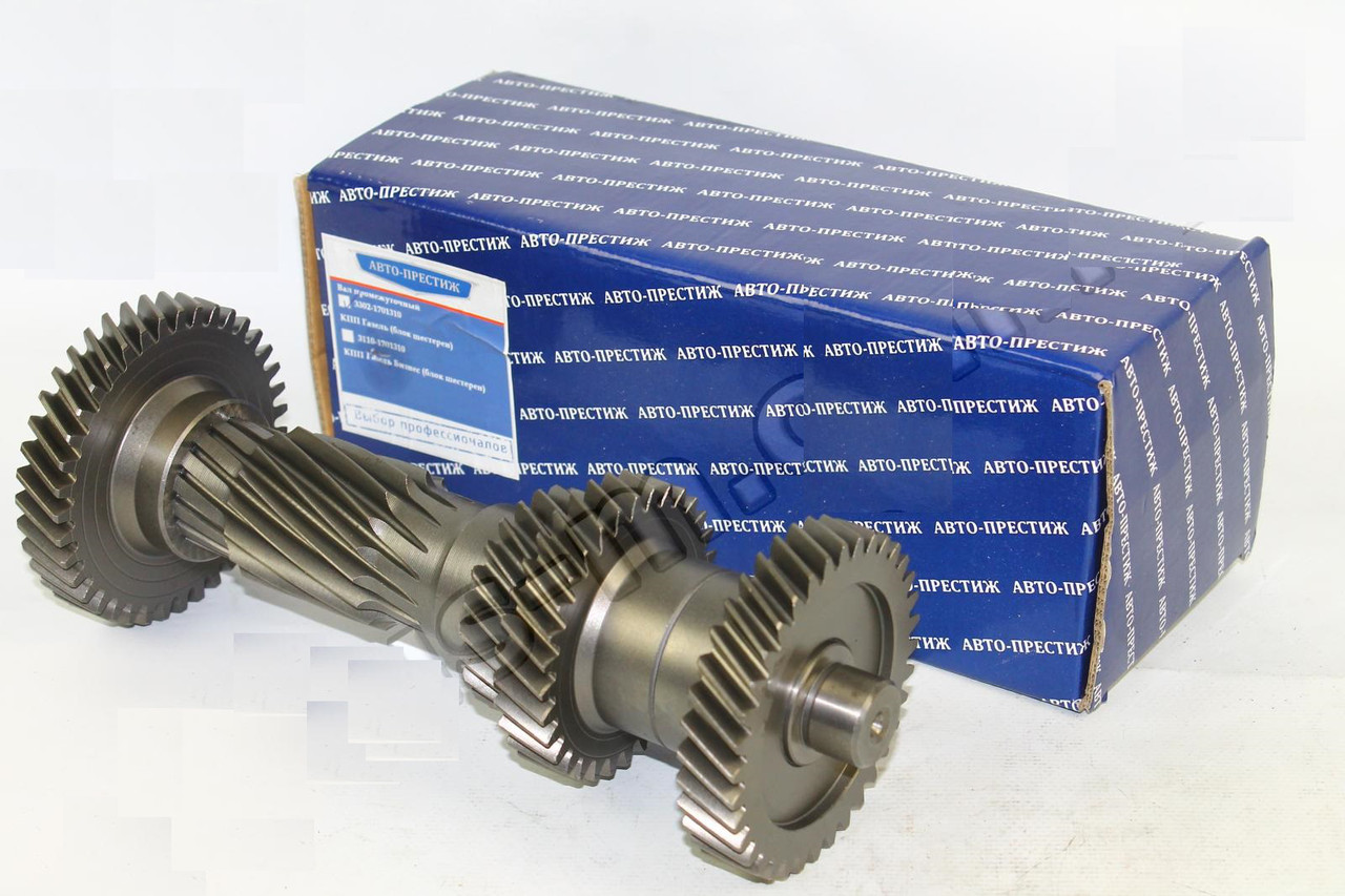 Вал проміжний (блок шестерень) КПП Газель (виробництво Авто Престиж), фото 1