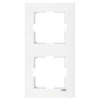 Рамка 2-ая вертикальная VIKO Karre белая