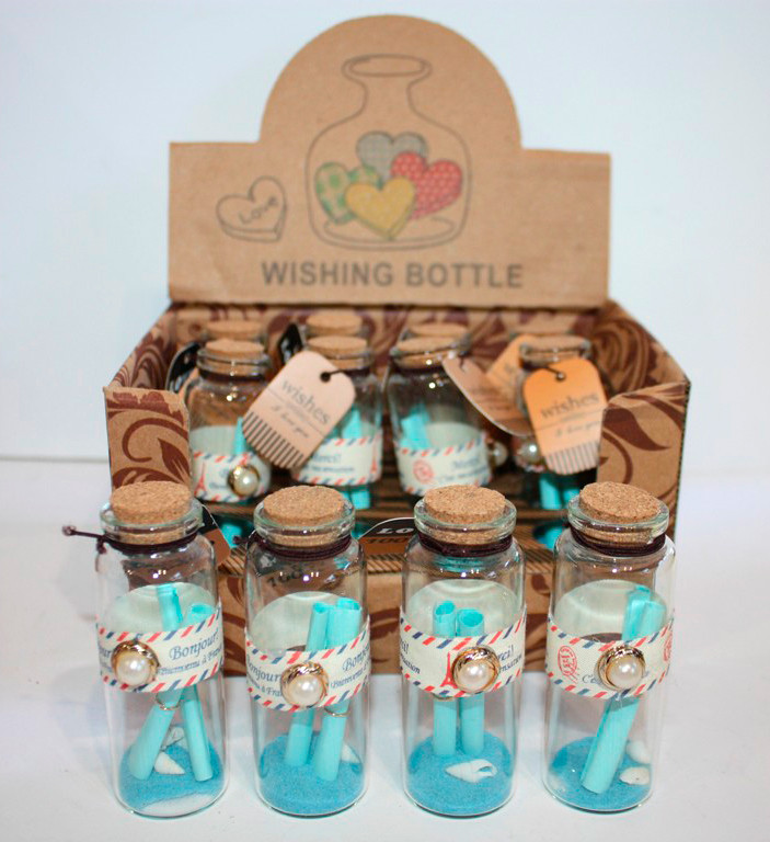 Пляшечка побажань 12 шт Wishing bottle «Посоляння в пляшці», фото 1