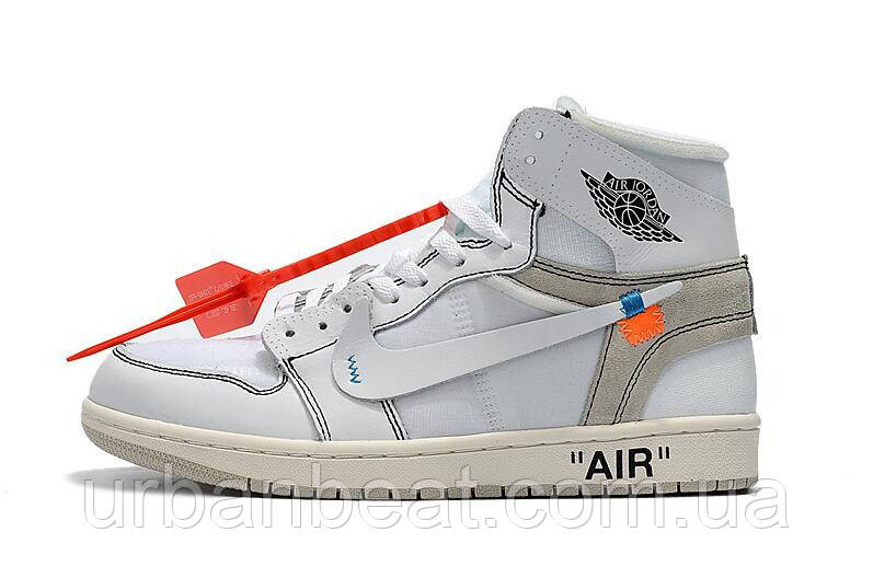 Женские кроссовки Off-White x Air Jordan 1 Retro - фото 1 - id-p649903892