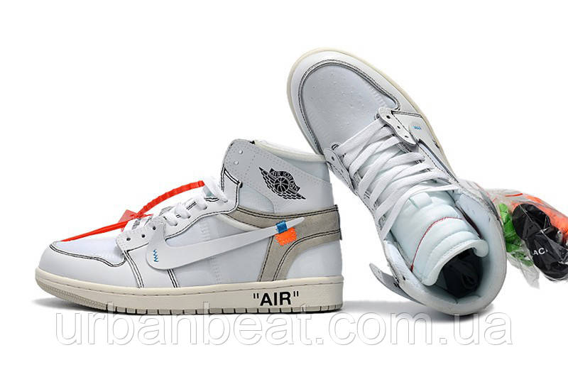 Женские кроссовки Off-White x Air Jordan 1 Retro - фото 5 - id-p649903892