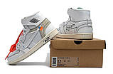 Жіночі кросівки Off-White x Air Jordan 1 Retro, фото 4