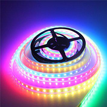 Піксельна світлодіодна стрічка "Digital RGB" 5050 60 LED/m, RGB RW 1LED IP65 WS2812 PIXEL STRIP