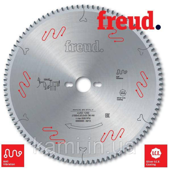 Пилки Freud LU5D з від'ємним кутом для пиляння профілів з алюмінію і ПВХ