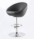 Крісло візажиста, стиліста, перукаря, барний стілець Marbino Hoker Soft (чорне)., фото 5