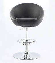 Крісло візажиста, стиліста, перукаря, барний стілець Marbino Hoker Soft (чорне).