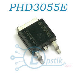 PHD3055E, MOSFET транзистор N канал, 60В, 12А, TO252