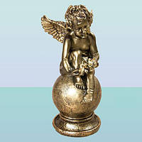 Декоративная садовая фигурка статуэтка для декора сада Ангел с лилией