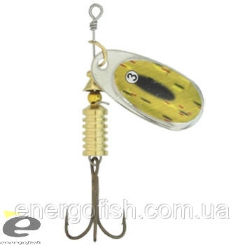 Блешня Kamasaki "Falcon" 1 Silver Gold Red Spotted голограма