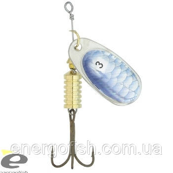 Блешня Kamasaki "Tinch" 4 Silver Blue Fish голограма