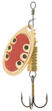 Блешня Wizard вертушка Classic 2 -6г Gold-Black Red Spot