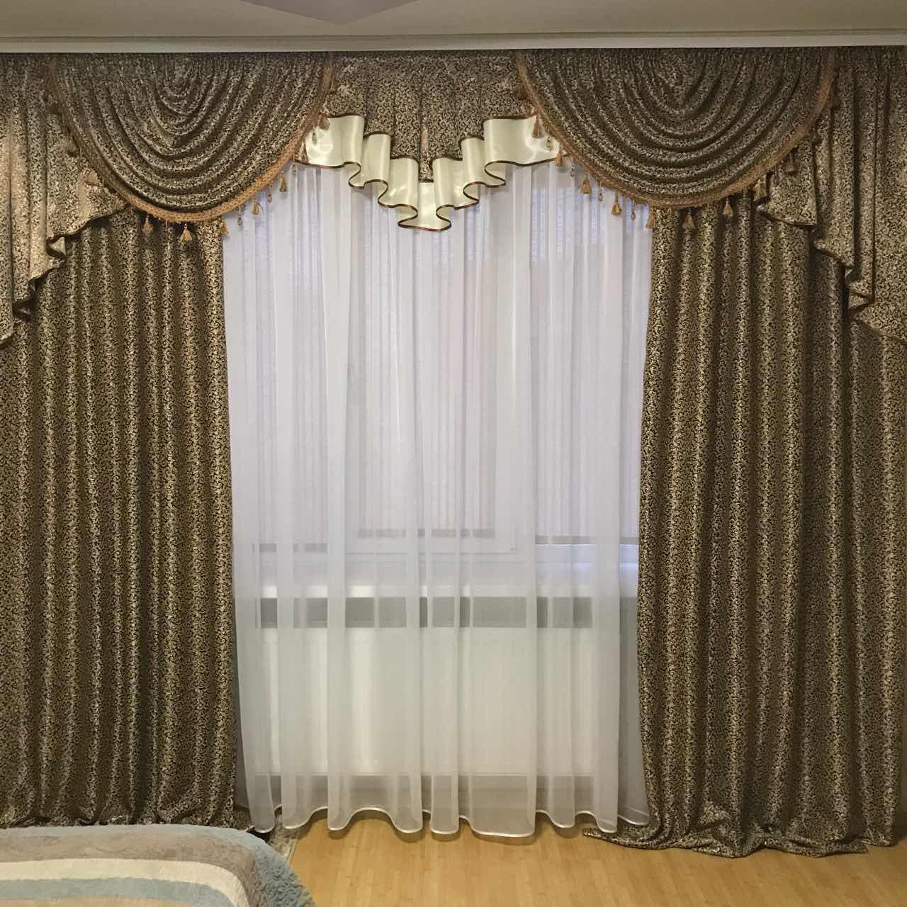 Комплект штори та ламбрекен No325
