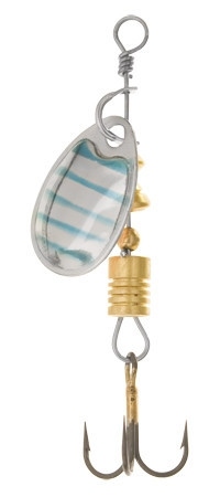 Блешня Wizard вертушка Perch 2 -3g Silver Blue Stripe