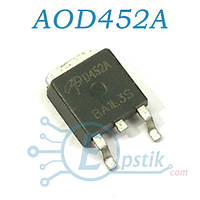 AOD452A, Mosfet транзистор N channel, 25V 55A TO252