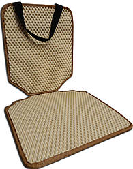 Захисний килимок під дитяче автокрісло. Бежевий колір. Дитячі автокрісла, аксесуари