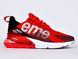 Жіночі кросівки Air Max 270 Supreme червоні текстиль, фото 3