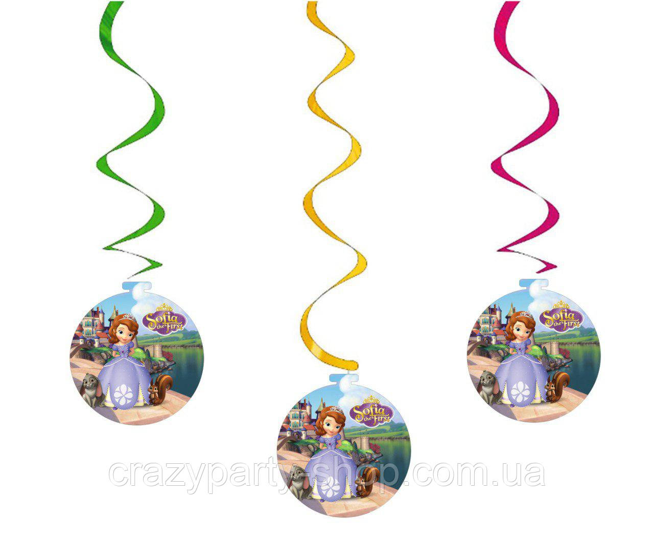 Святкова спіралька підвіска Принцеса Софія Прекрасна, фото 1