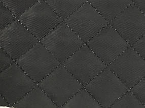Плащівка стьобана на синтепоні колір чорний квадрат 2х2