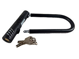 Замок U-подібний "Liting", металевий, чорний