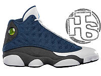 Мужские кроссовки Air Jordan 13 XIII Retro Flint Blue/Grey/White 414571-401