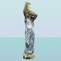 Декоративный фонтан статуя Даная с насадкой рассеивателем для садового пруда