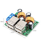 Зарядний пристрій 4 USB 5v до 6 Ампер, Вхід 7-40v Resistor Apple Residence, фото 3