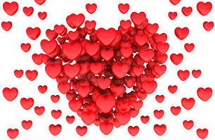 Конфетті сердечка великі (35мм)