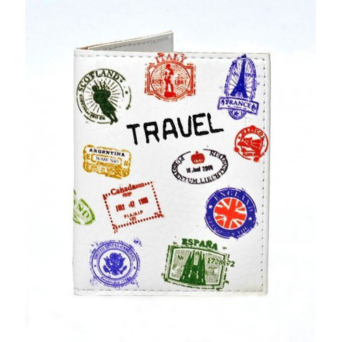 Обкладинка на ID Паспорт "Travel Штампи"