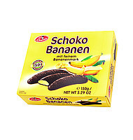 Цукерки шоколадні Schoko Bananen (з бананової начинкою) Австрія 150 г