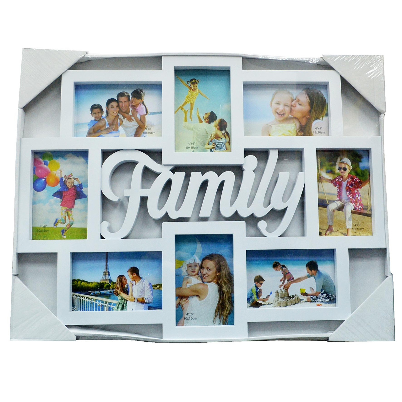 Мультирамка - колаж із пластику "FAMILY" (рамка для фотографій на стіну)