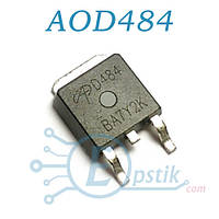 AOD484, Mosfet транзистор N channel, 30V 25A, TO252