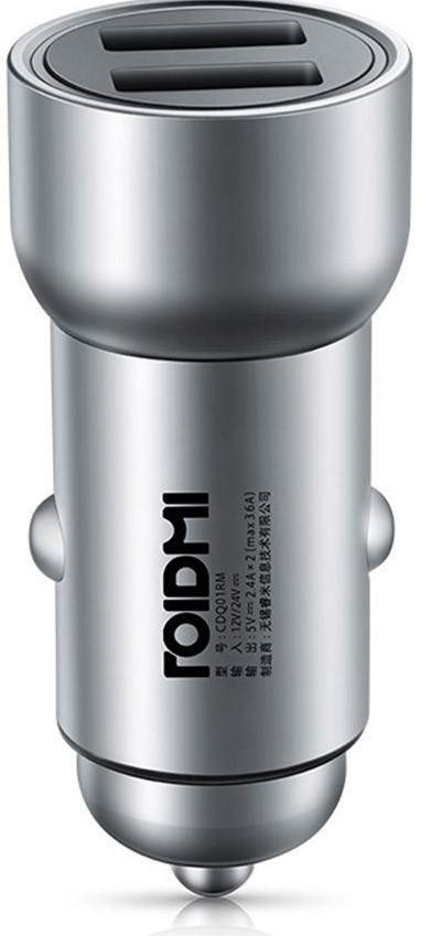 Автомобільний зарядний Xiaomi RoidMi Car Charger Silver Срібний (CDQ01RM 1A100CNA)