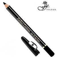 FFleur Карандаш для глаз с точилкой Perfect Contour Eye And Lip Liner (Чёрный)