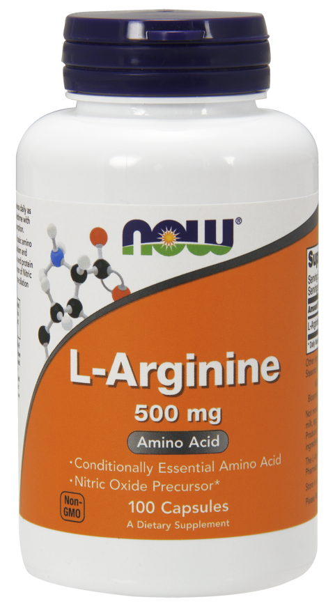 Уценка! Л-Аргинин / L-Arginine, Now Foods, 500 mg 100 capsules