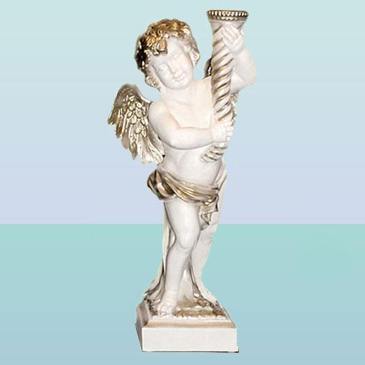 Декоративний фонтан статуя Ангел з насадкою розсіювачем для садового ставка