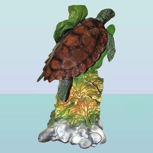 Декоративний фонтан статуя Черепаха з насадкою розсіювачем для садового ставка