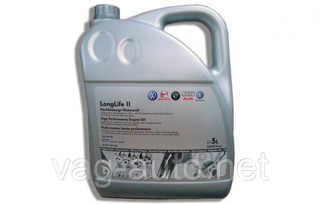 Олива моторна VAG 0W30 Long Life II, 5 л