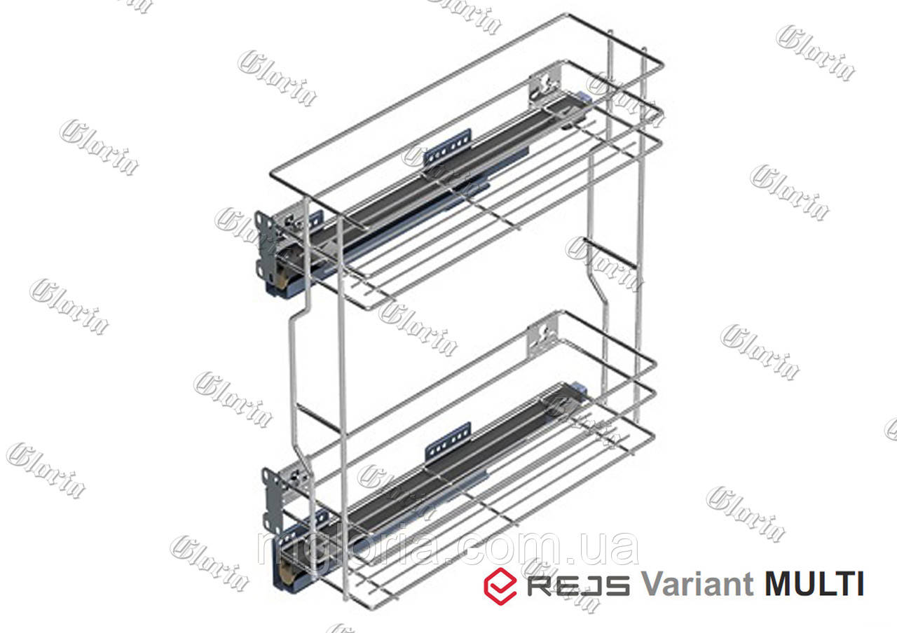 Карго Rejs 200 мм хром Multi variant (2 полиці)