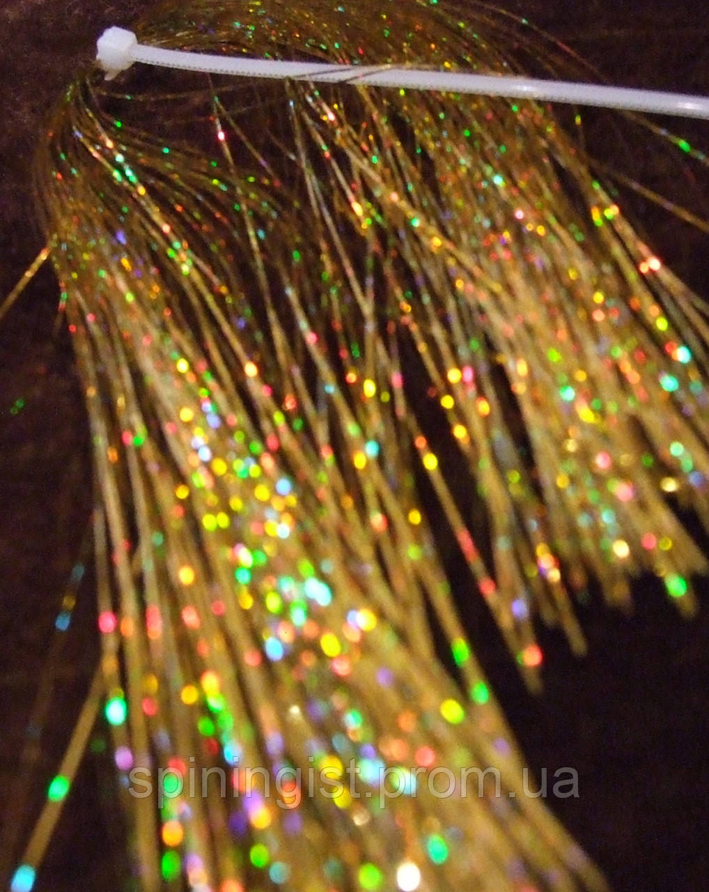 Блестящие волокна голографические HOLO FLASHABOU - золотистый - фото 2 - id-p650419566
