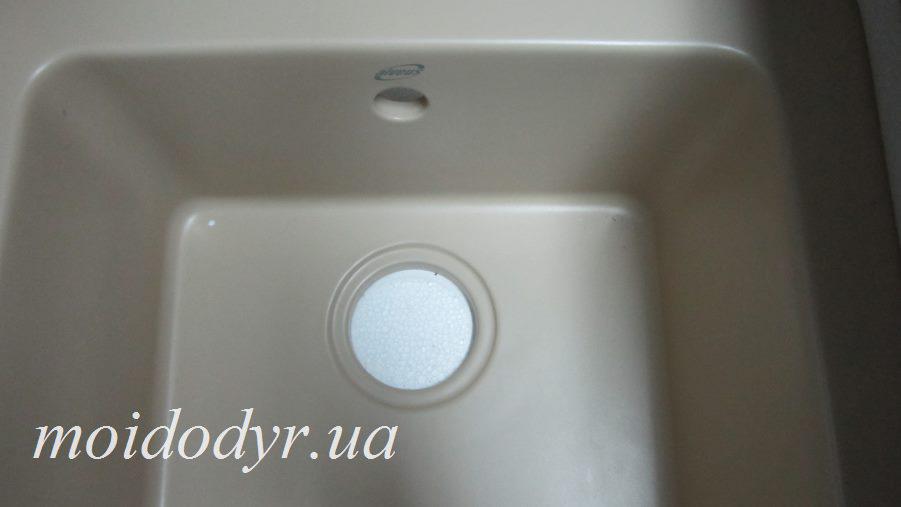 Керамічна врізна мийка для кухні ALVEUS 500х500