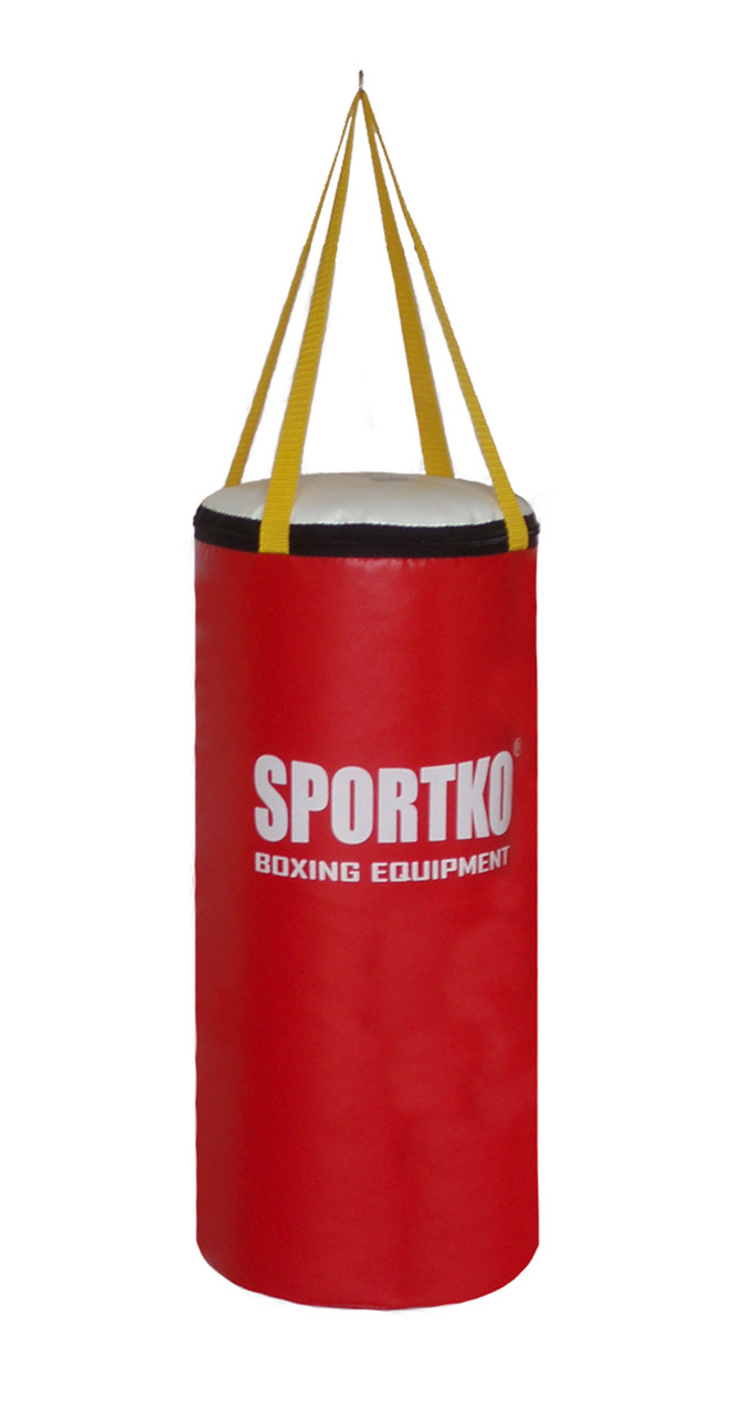 Боксерський мішок Sportko Юнга (висота — 50 см, діаметр — 24 см, вага — 5 кг).