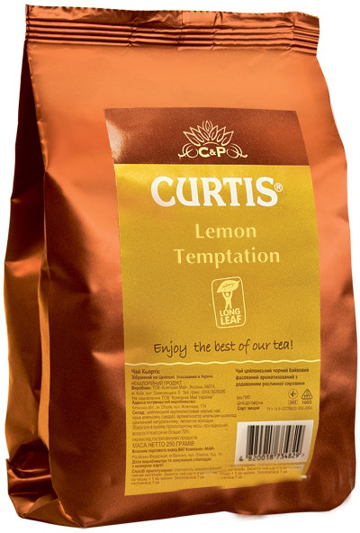 Чай трав'яний великолистовий Curtis Lemon Temtation 250 г