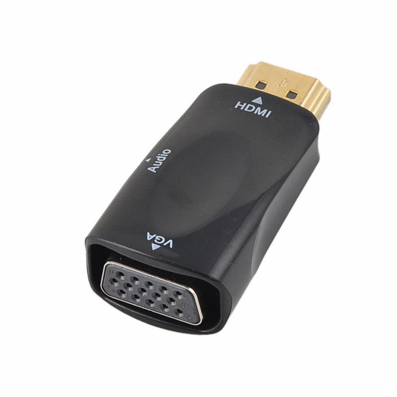 Конвертер - Адаптер переходник HDMI - VGA с Аудио AUX с Чипом для Т2, PS3 XBox360, видеокарт (флешка) - фото 2 - id-p650488148