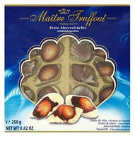 Конфеты Pralinen Шоколадное пралине Maitre Truffout sea shells Blue 250 г Австрия