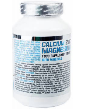 Мінерали Кальцій Магній Цинк BioTech USA Calcium Magnesium Zink 100 таб Угорщина, фото 5