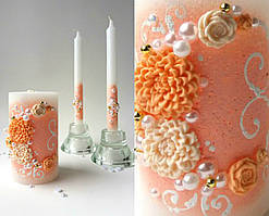 Весільні свічки, Сімейне вогнище, персикові