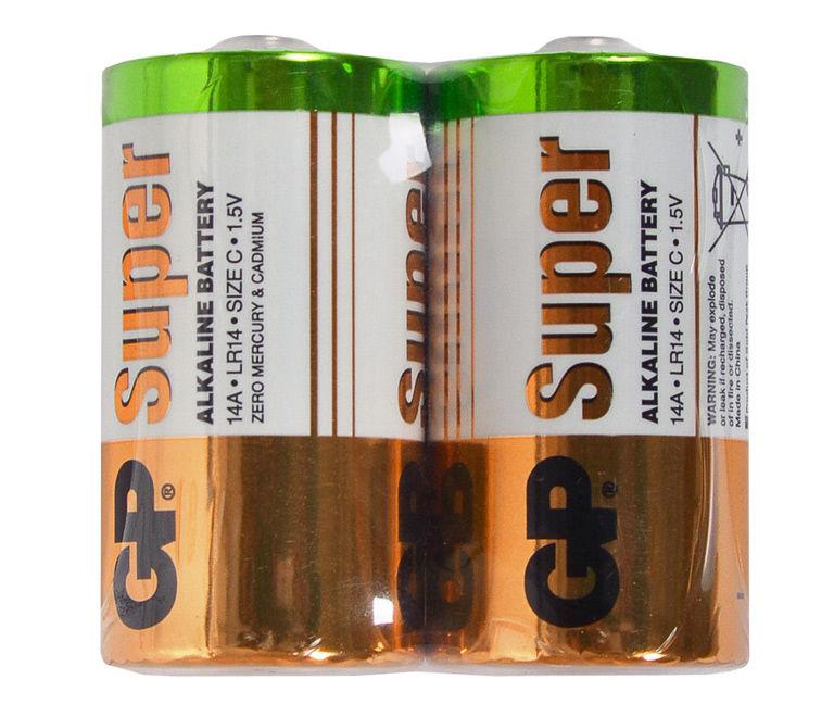 Батарейка GP 1шт 14A-S2 лужна LR14, C, фото 1