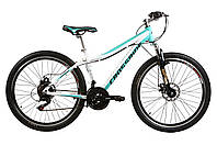 Горный велосипед ARDIS CLEO 26" алюминиевый с дисковыми тормозами (Бело-бирюзовый)