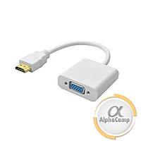 Перехідник HDMI — VGA білий